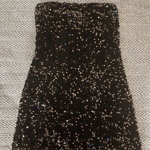 Princess Polly Black Sequin Dress